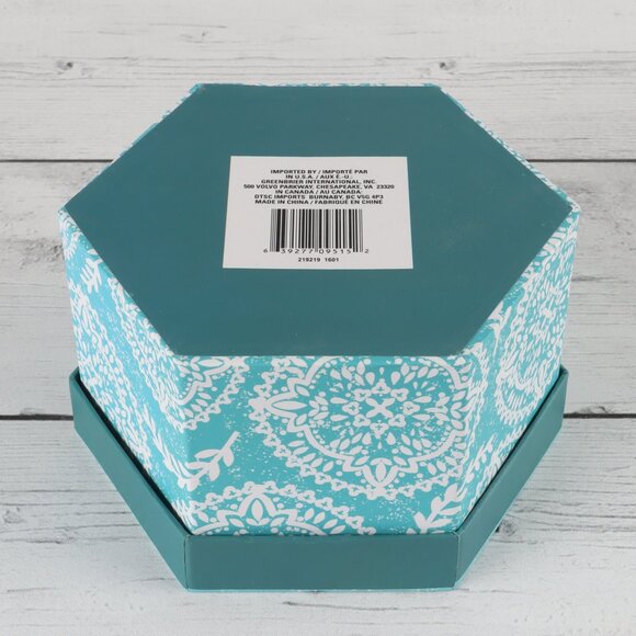 Set of 12 Teal Hexagon Gift Boxes - Picture 4 of 5